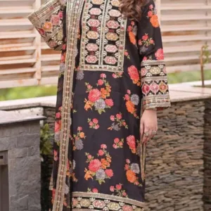 Aneela’s LUX-17 | 3-Piece Digital Printed & Embroidered Lawn Suit