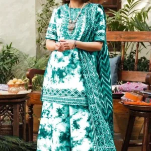 SAPPHIRE D-210 | 3-Piece Printed & Embroidered Lawn Suit