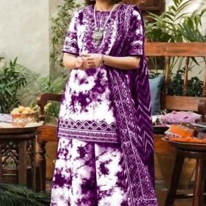 SAPPHIRE D-210 | 3-Piece Printed & Embroidered Lawn Suit