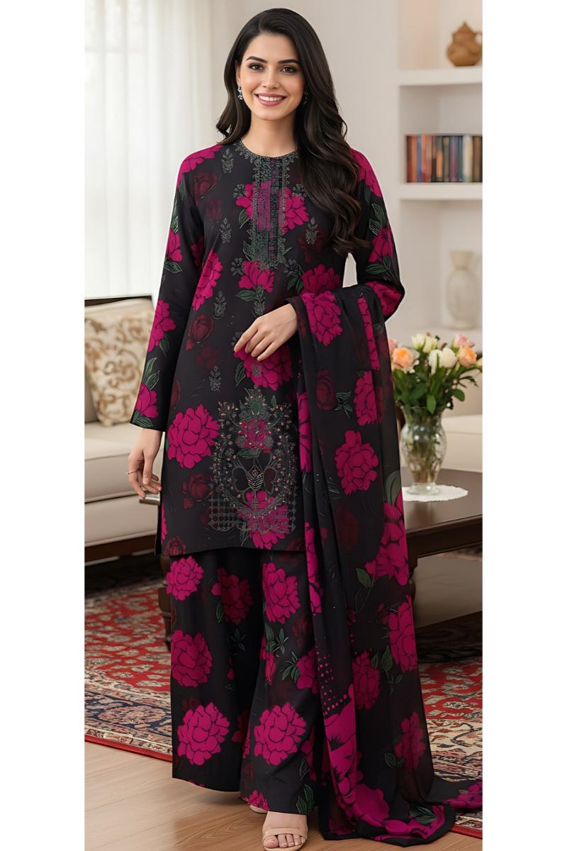 Luxury Printed Lawn 3-Piece Suit